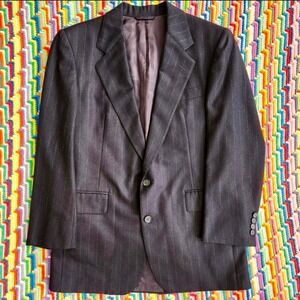Vintage 1990s Striped Navy Sports Coat